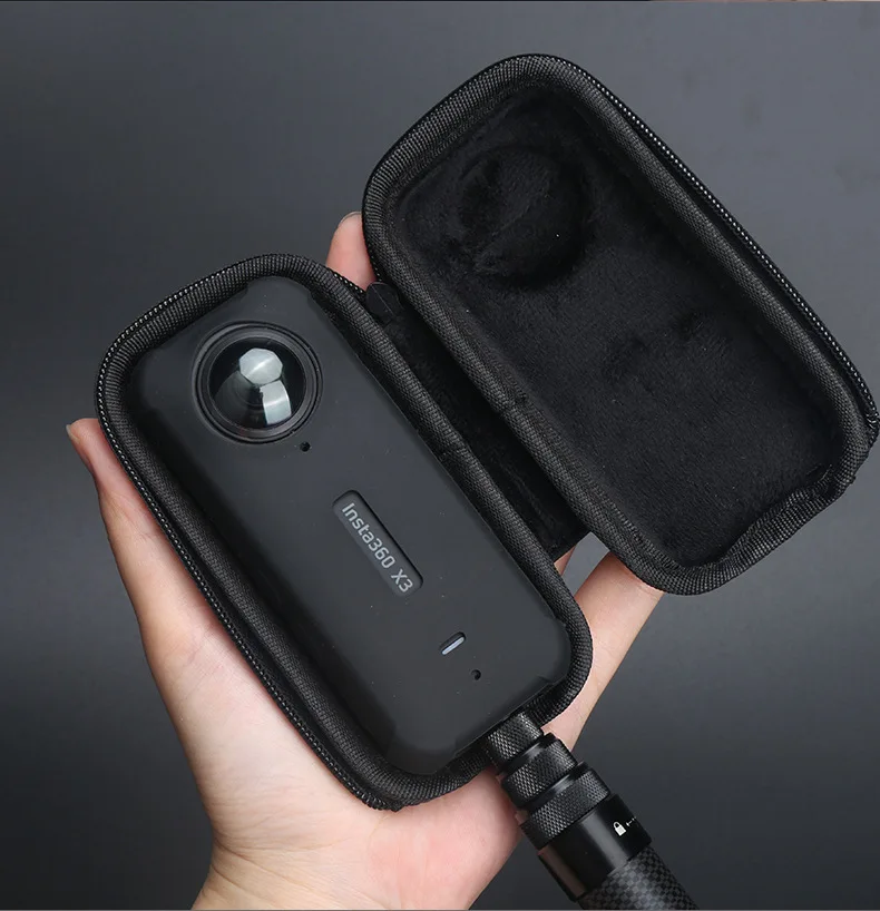 Voor Insta360 X 3 Mini-Opbergcase Sportcamera Draagbare Beschermende Pu-Tasaccessoires