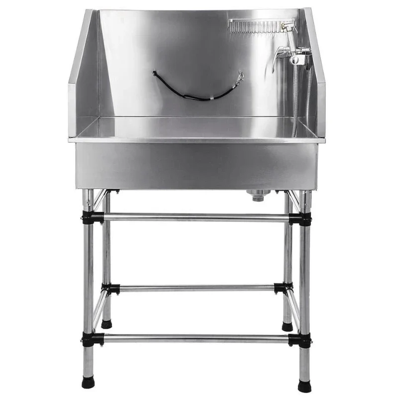 

Простая противоскользящая ванна для собак из нержавеющей стали 304, утолщенная, для мытья кошек и собак, для зоомагазинов