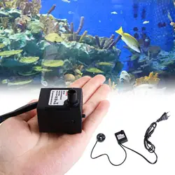 Aquarium 220V 3W Submersible Water Pump LED Fish Tank Fountain Fish Pond Tank EU Plug Aquario Water Pumps Fish Aquatic Pet Kit