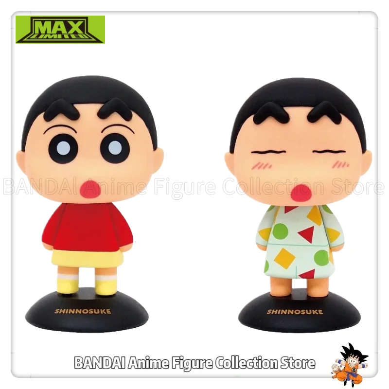 В наличии Оригинальная фигурка MAX LIMITED YURAYURA HEAD Crayon Shin-chan Nohara Shinnosuke & Pajama Ver. Chibi Bobblehead, подарок.