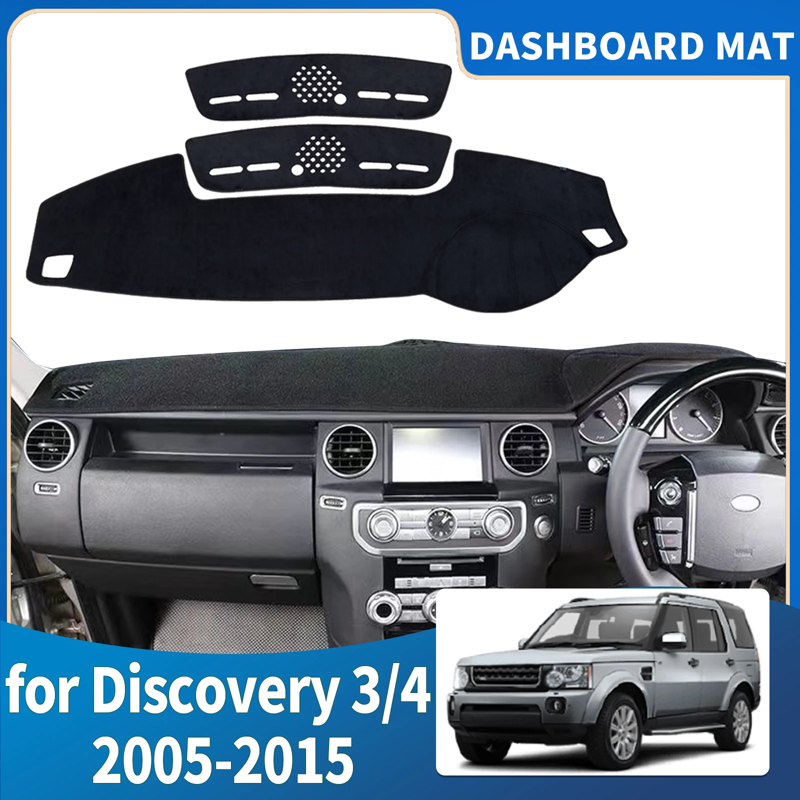 for Land Rover Discovery 3 4 2005-2015 LR3 LR4 L319 Dashmat Dashboard Cover Pad Protective Carpet Accessories DashMat Sunshade