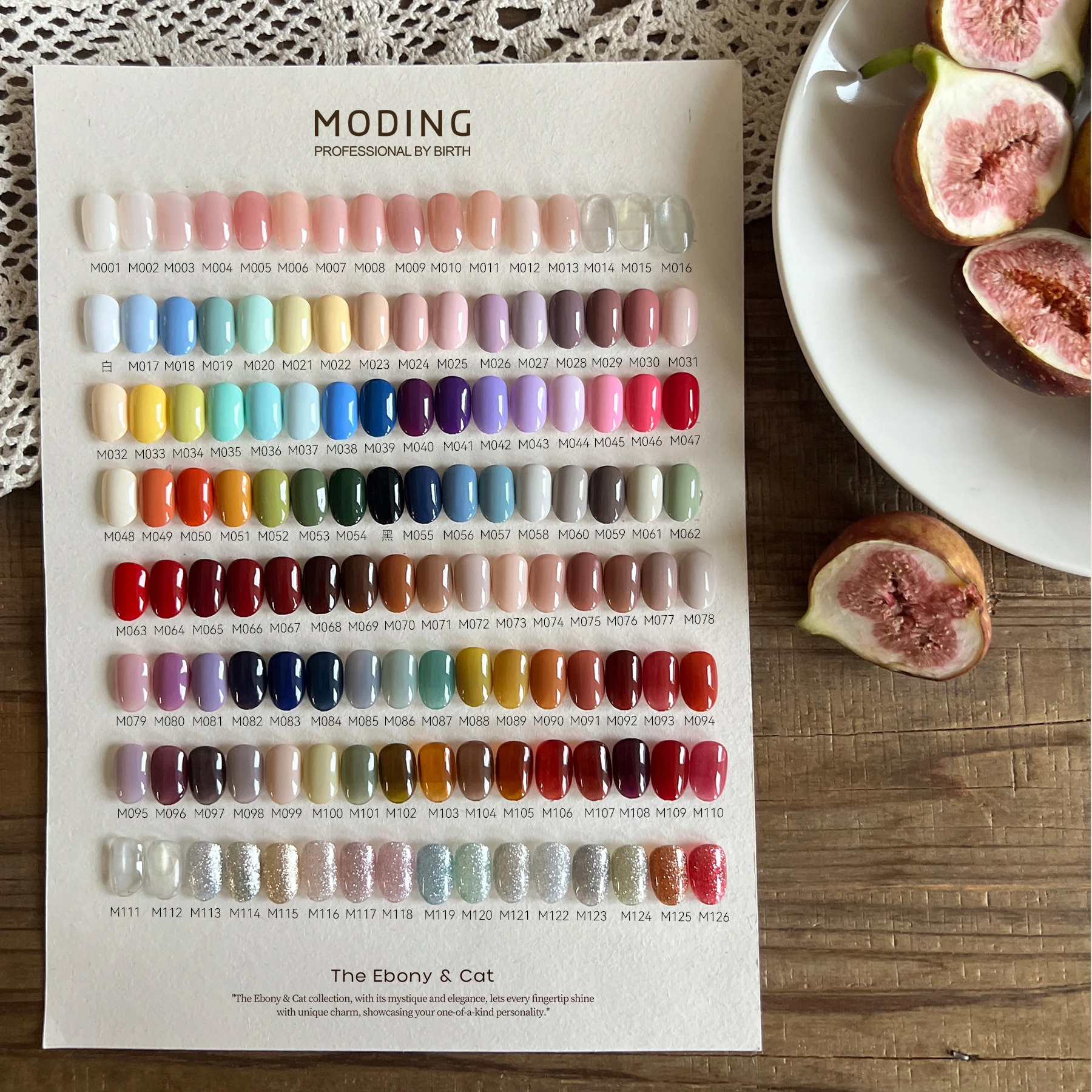 MODING 128 Colors Multicolor Nail Gel Set 2025 New Hot Sale HEMA-Free TPO-Free Nail Art Non-toxic UV Gel Nail Salon Wholesale