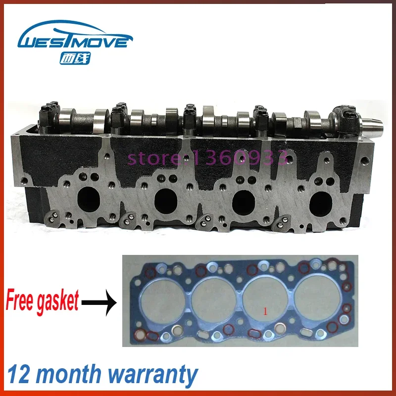 مجموعة رأس الأسطوانة الكاملة ، لتويوتا Hi-Lux 2400 Dyna Hi-Ace 2.4 D TD 2446cc 8v 98- engine : 2LT II 2L 11101-54160 909156