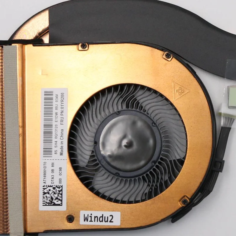 

01YR200 Processor Cooler Fan for ThinkPad T480 01YR201 01YR202 Notebook Cpu Fan Radiator with Heatsink Pc Parts