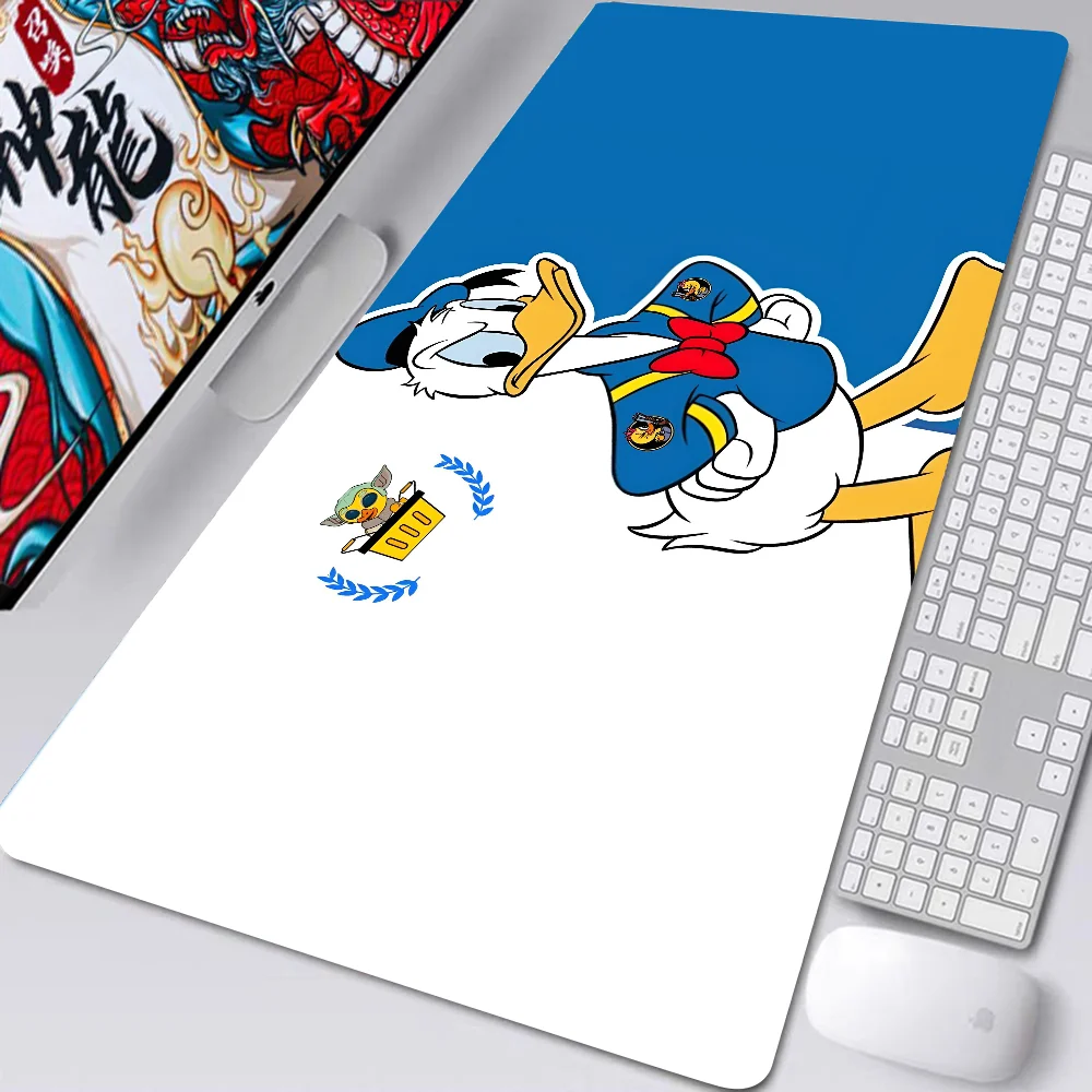 Cute D-Donald Duck Mousepad Desk Pad Gaming Accessories Prime Gaming XXL Keyboard Pad Stitched Pad Desk Pad