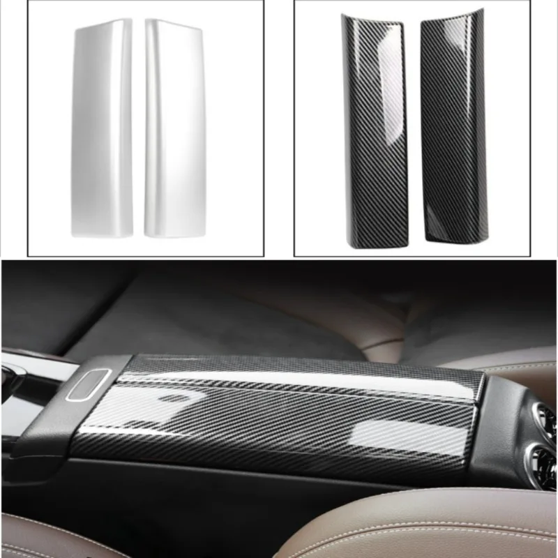 

For Mercedes-Benz B-Class GLA GLB 2020-22 Center Console Armrest Cover Panel Decoration Direct Fit ABS Material Interior Upgrade