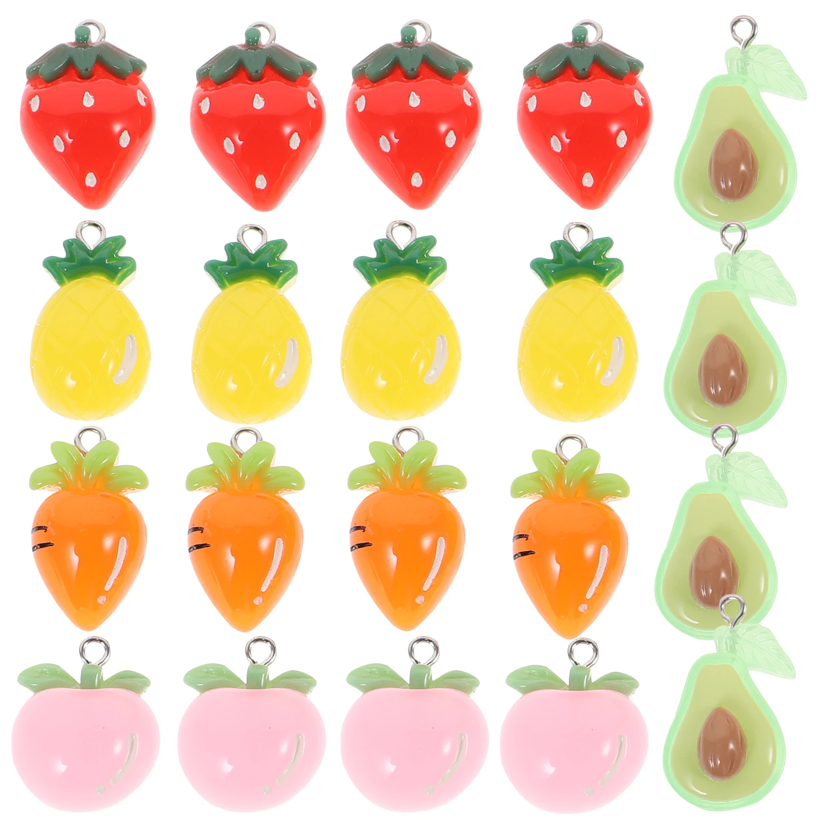 

Fruit Vegetable Charms Resin Crafts Pendant Diy Decorations Jewelry Making Supplies Lightweight Colorful Long Lasting Hanging