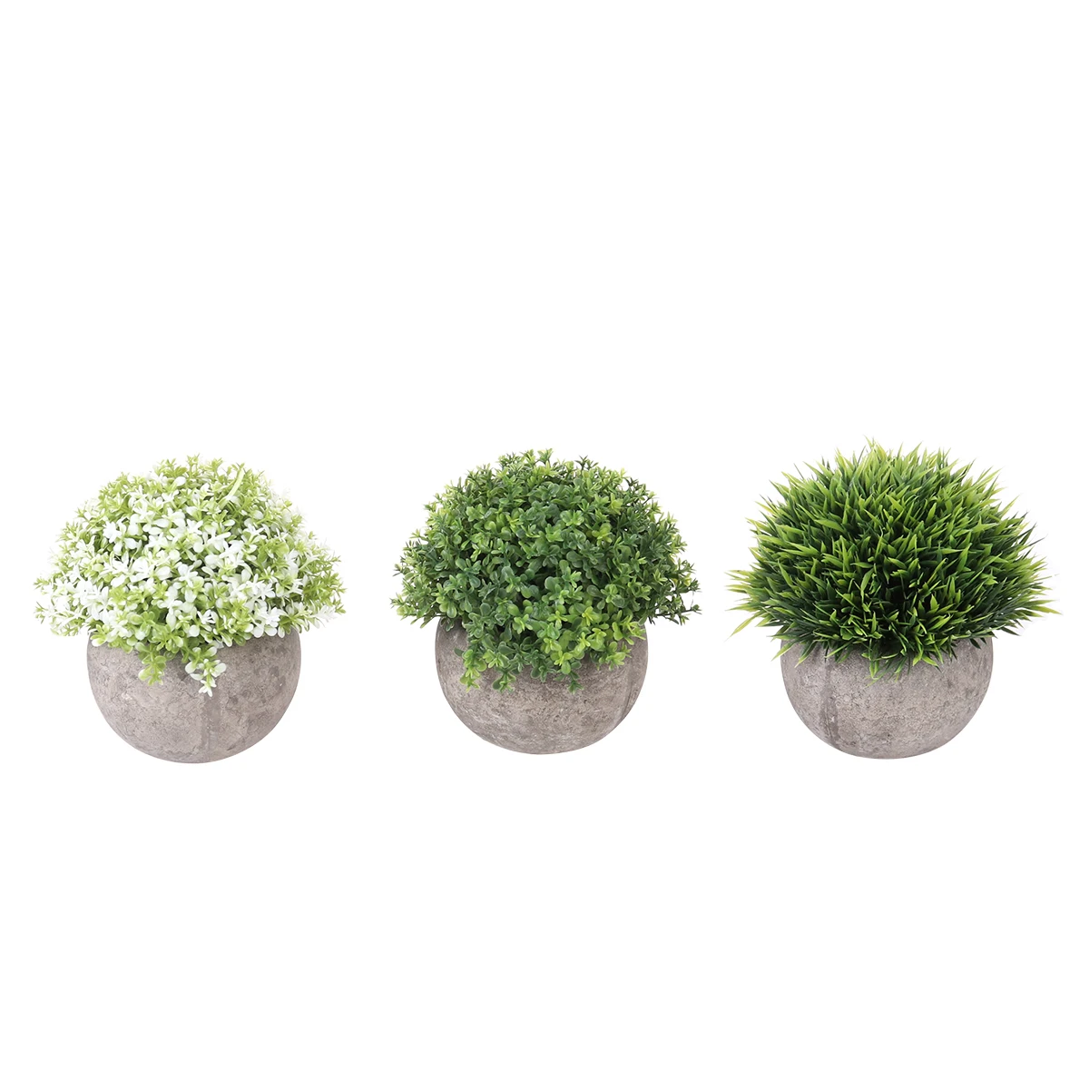 

3 Pcs Artificial Plants Realistic Lifelike Plastic Faux Leaves Decor Household Balcony Living Room Bedroom Office Gifts