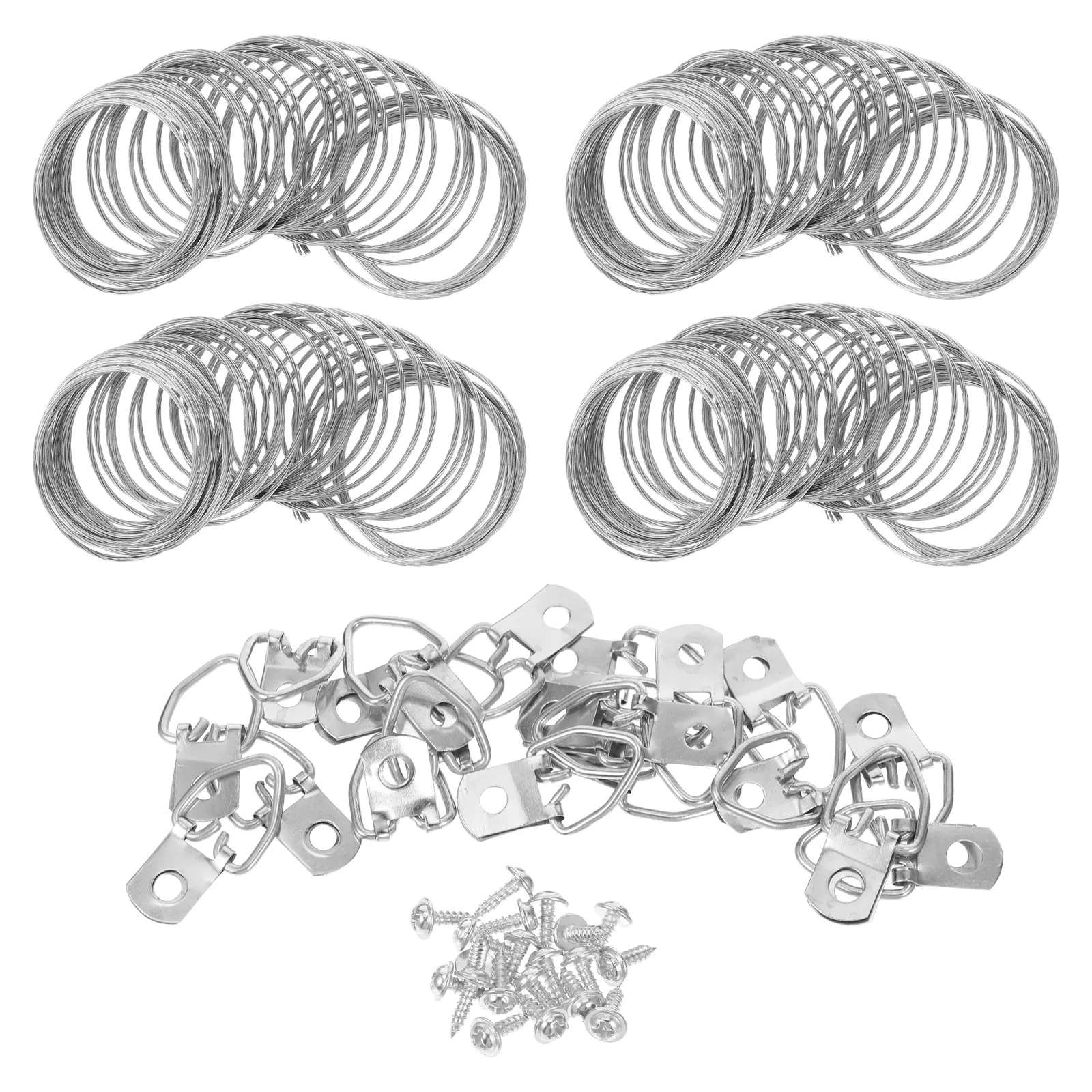 

1set Picture Backing Hardware Metal Ring Photo Frame Hangers For Wall Buckle Fasteners Wall Hangers Photo Accessories Hanging