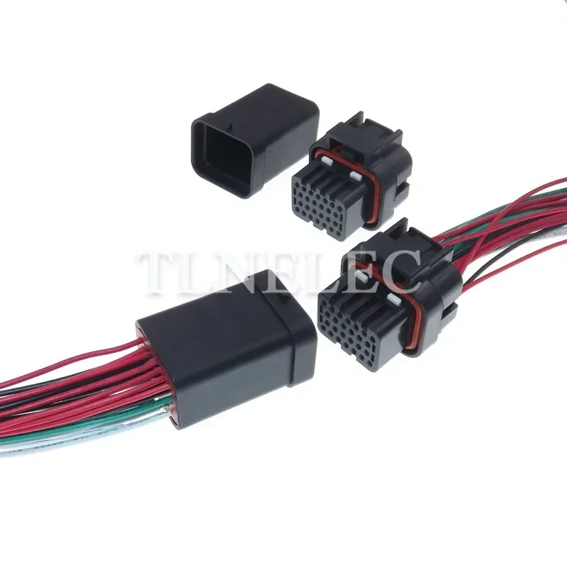 

26 Pin Way Car Wiring Terminal Socket With Wires Automobile Wire Harness Connectors 1473416-2