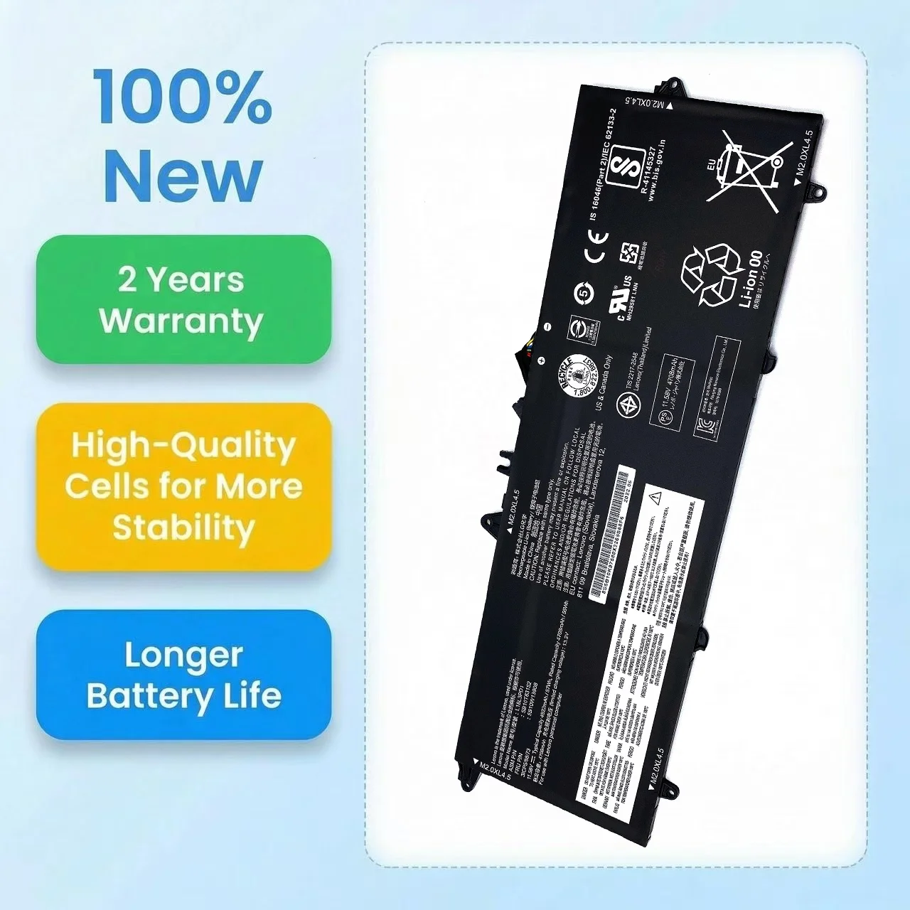 New L18M3PD1 L18C3PD2 Laptop Battery For Lenovo ThinkPad T14S T490S T495S L18C3PD1 L18L3PD1 L18M3PD2 02DL013 02DL014 SB10K97652