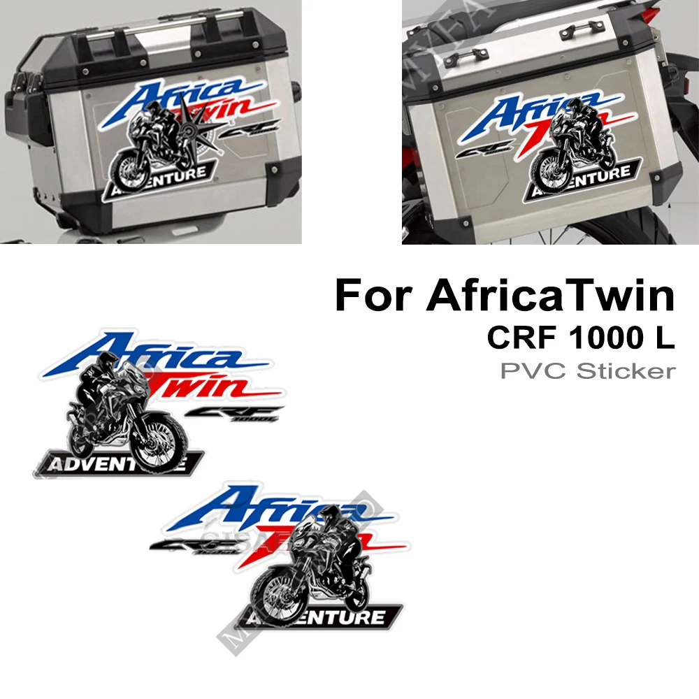 

AfricaTwin CRF 1000 L Stickers For Honda Africa Twin CRF1000L Aluminium Box Kit Trunk Cases Panniers Luggage Decals