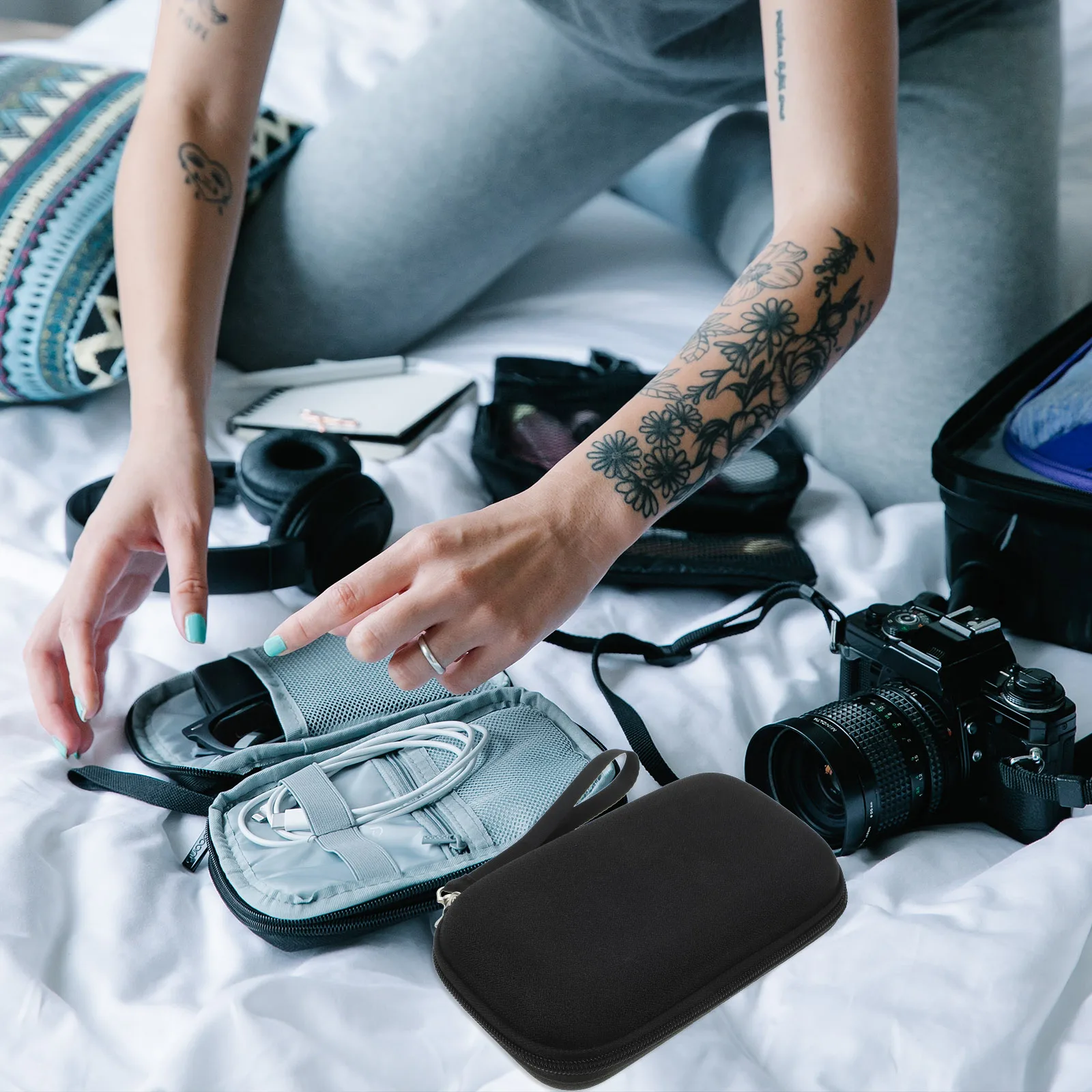 

Digital Camera Storage Box Portable Case Protective Pouch Nylon Carrying Bag Small