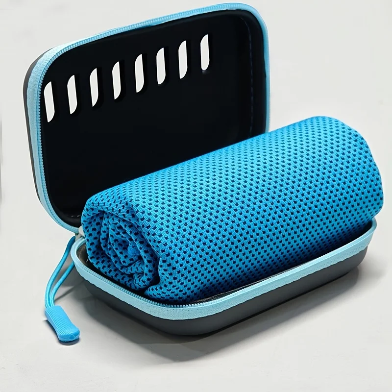 Ice Silk Cool-Feel Sports Towel, specially designed for fitness, running and outdoor yoga to absorb sweat effectively
