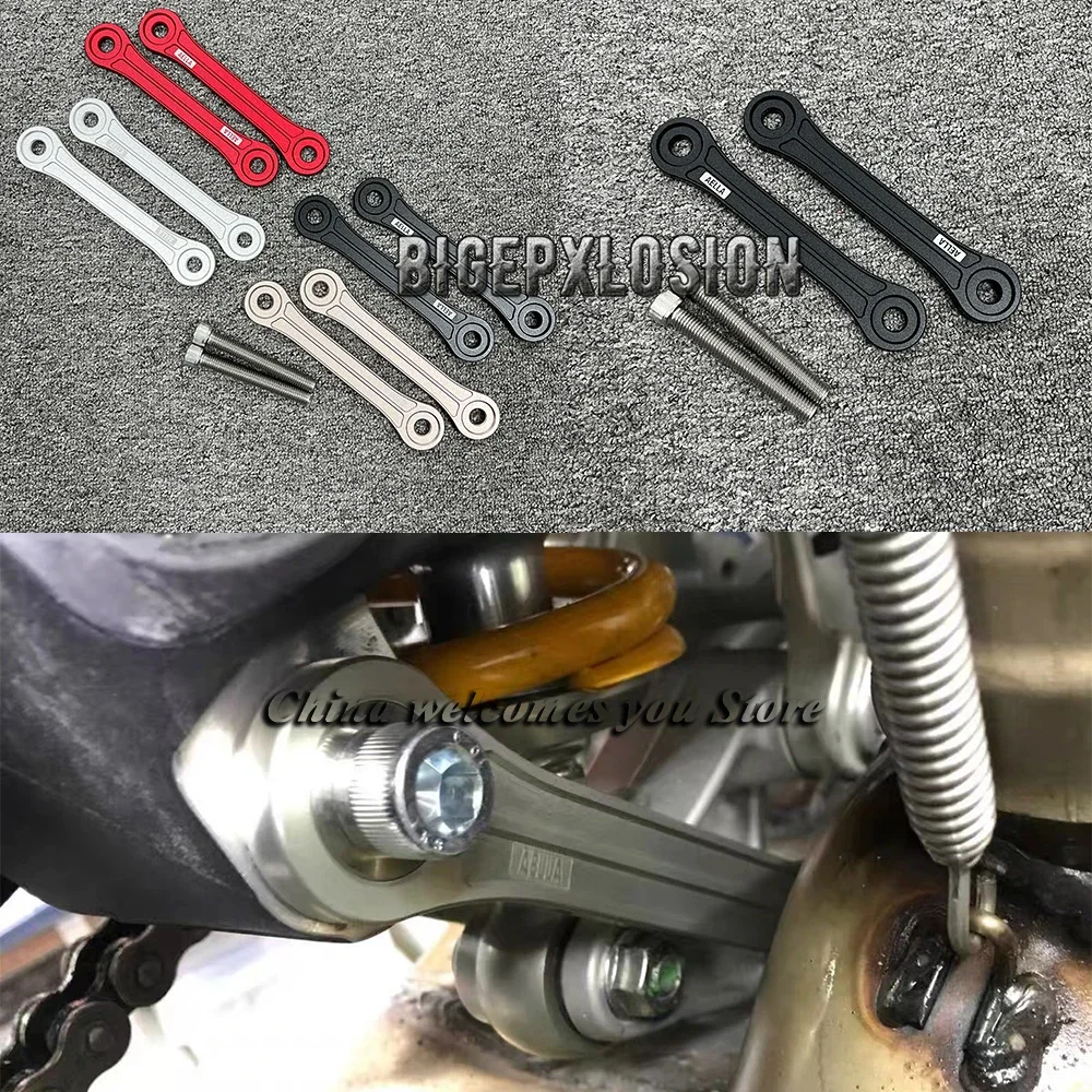 New V4S Motorcycle Lowering Links Kit For DUCATI Panigale V4 V4S StreetFighter V4 V4S Rear Arm Suspension Cushion Drop Link