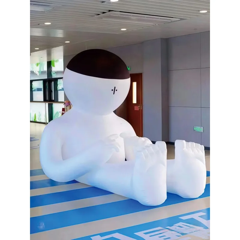 

Inflatable white figures, decorative props for large-scale events in outdoor squares and shopping malls