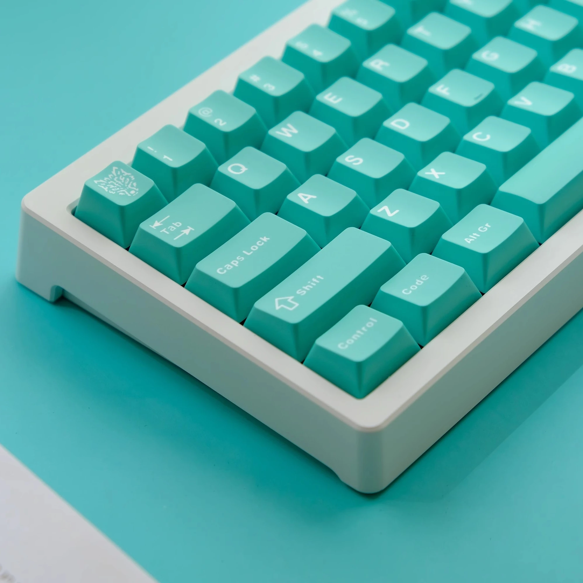 Imagem -03 - Aifei Gmk Clone Keycaps Tiffany Pbt Tiro Duplo Perfil Cereja Coisa Mais Fino com 2.25u 2.75u 7u Teclado Mecânico 115 Chaves