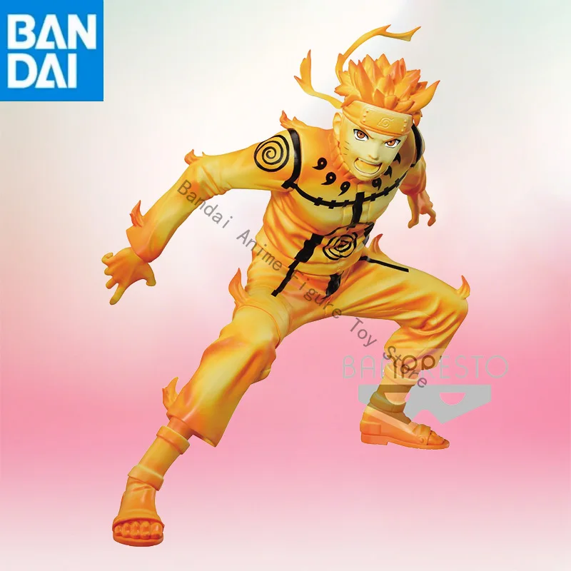 

in stock Original Genuine BANDAI NAMCO BANPRESTO NARUTO Shippuden VIBRATION STARS Naruto Uzumaki PVC 15cm Figure model toy gift