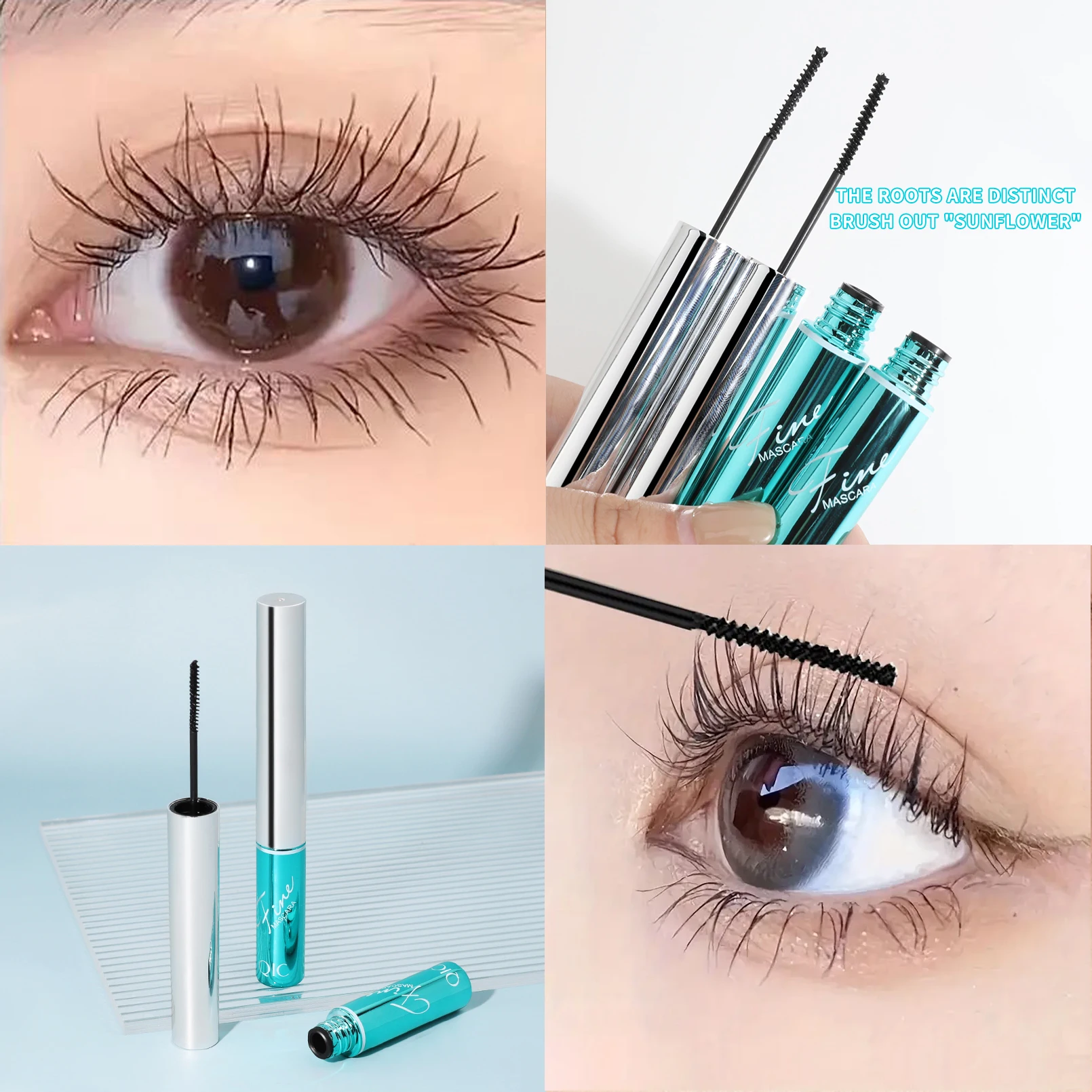 Mascara Lash Lengthening Curling Thick Mascara Non-smudg Natural Waterproof Quick Dry Long Lasting Eye Makeup Cosmetics