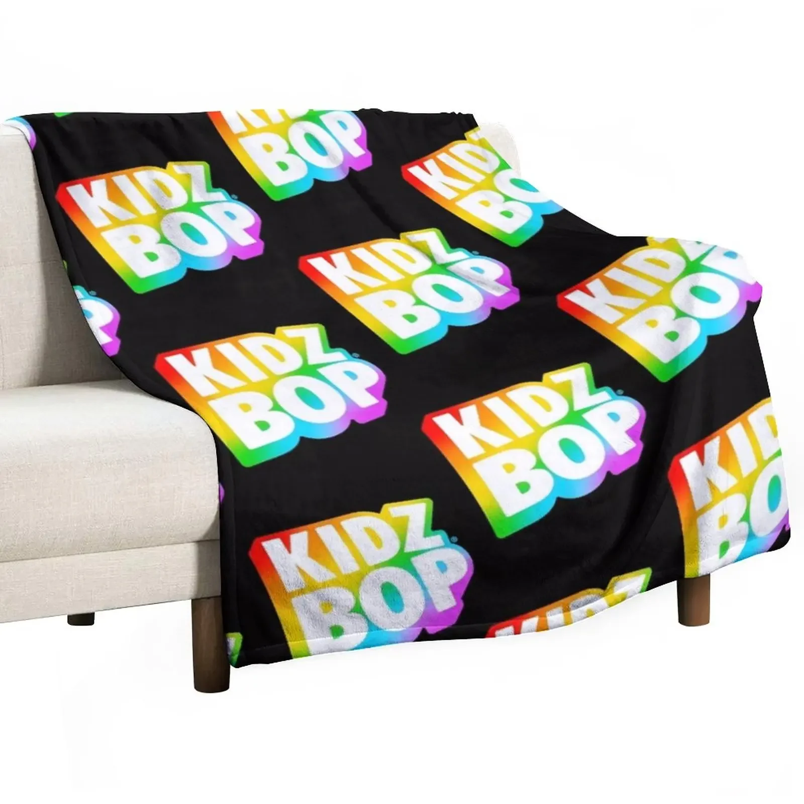 

Kidz Bop Rainbow Logo Essential T-Shirt Throw Blanket blankets and throws Luxury Brand cosplay anime Decorative Beds Blankets