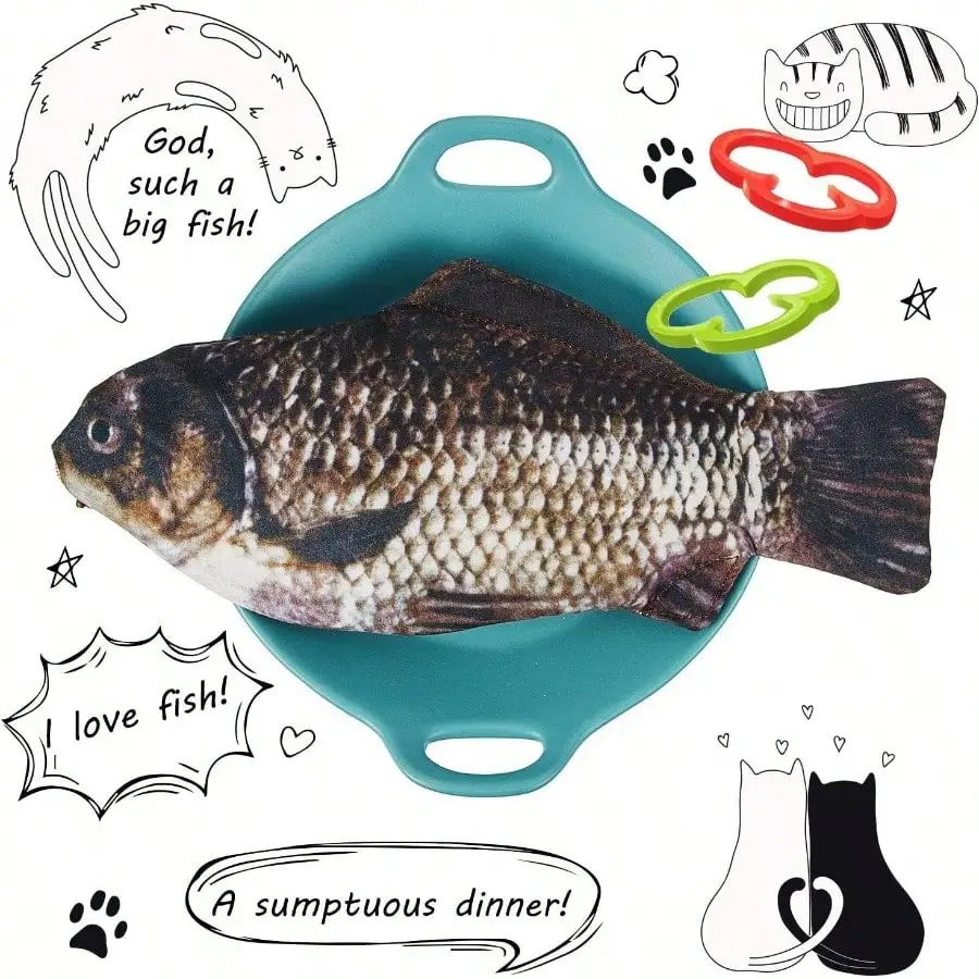 魚の形をした鉛筆、パッド入りフォームライニングと可愛い魚のペン付き