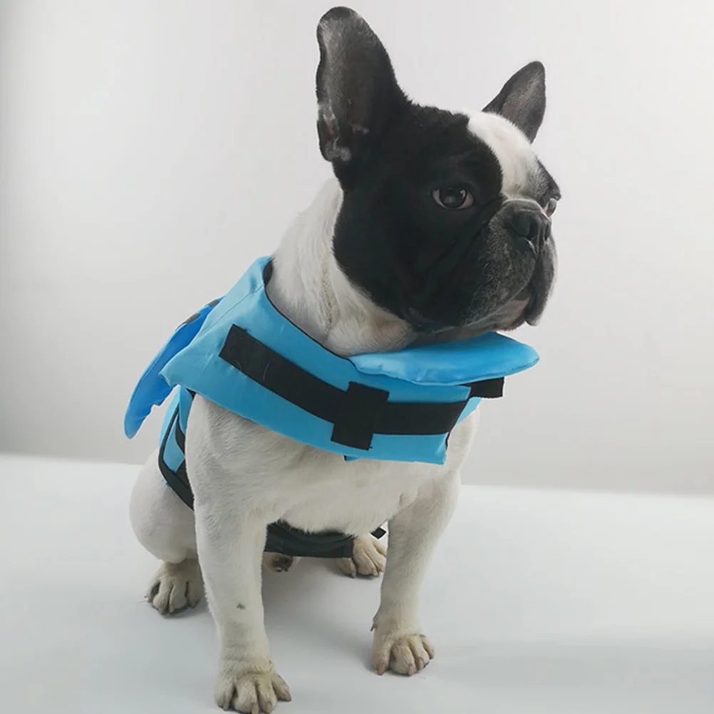 

Dog Swimming Clothes Pet Swimsuit Swimsuits Breathable Preserver for Sky-blue Polyester