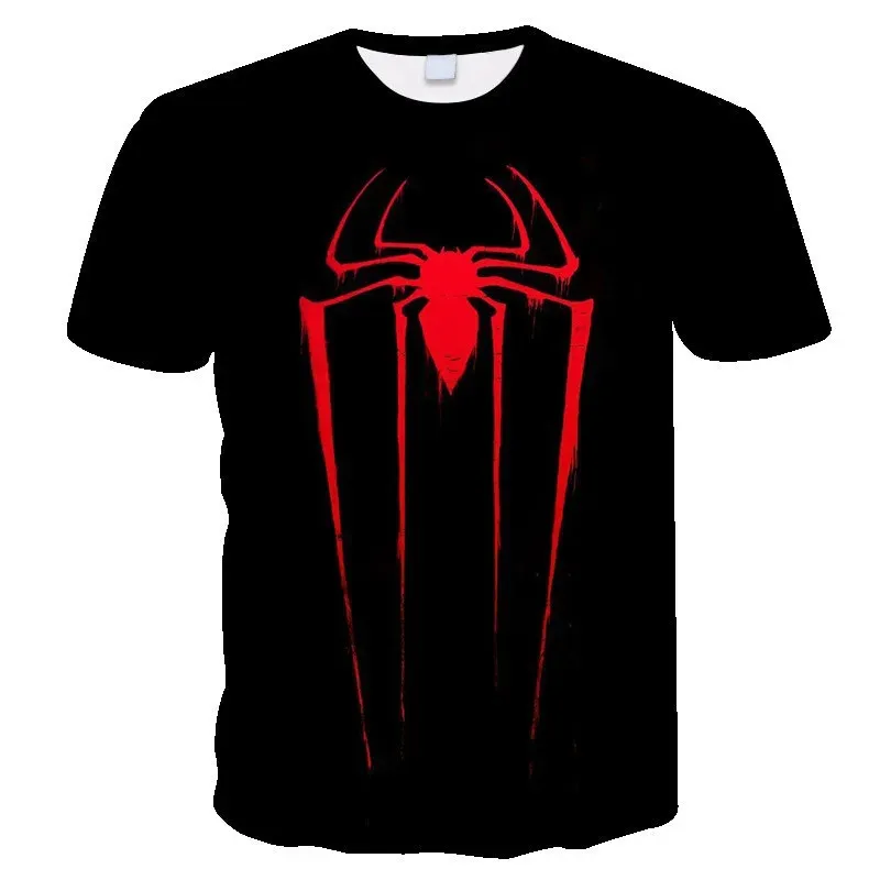 Children Top 3d Print Spider Graphics T-Shirt For Boy Clothes Fashion Short Sleeve Girl T-Shirt Tops Summer Kids Clothing