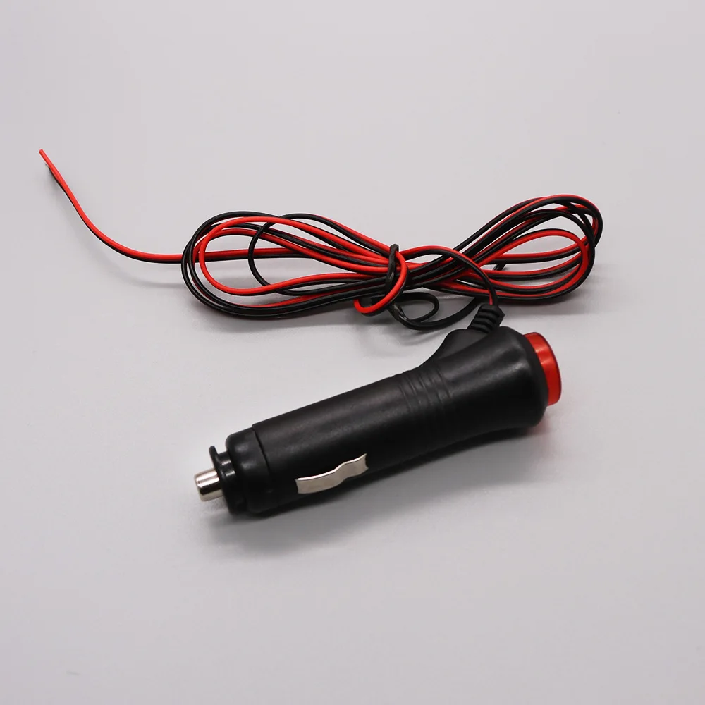 

Car 12V Universal Cigarette Lighter Plug with Switch Fuse LED Indicator Car Power Cord 1 Meter On Off Switch Charger Adapter