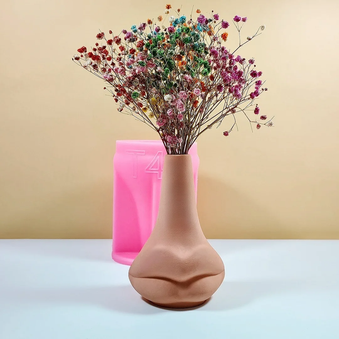 Creative Vase Flower Pot Ashtray Pen Holder Silicone Mold  Making Home Decoration with Epoxy Plaster Cement Handicraft