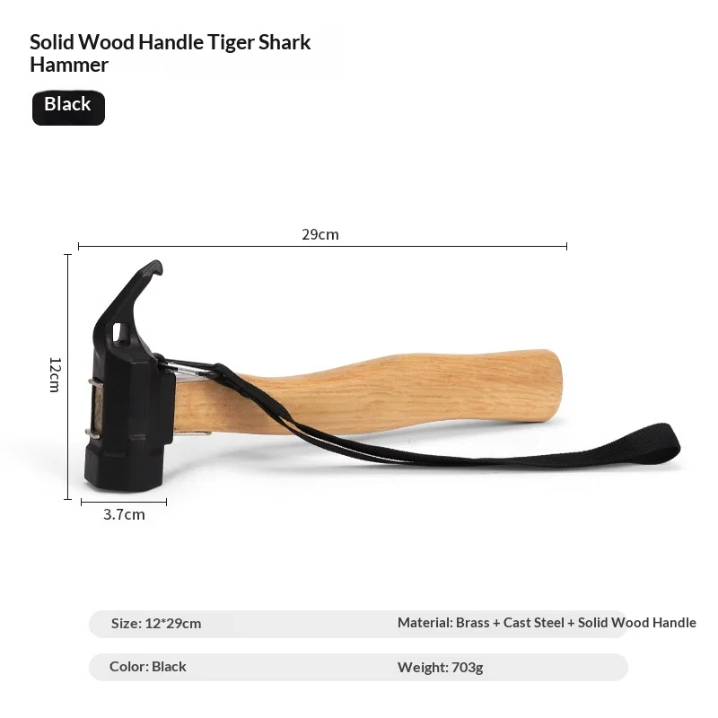 Multifunctional Copper Mallet Hammer For Outdoor Camping Tent Canopy Ground Stake Wooden Board Deck Nail Puller Tool view 6