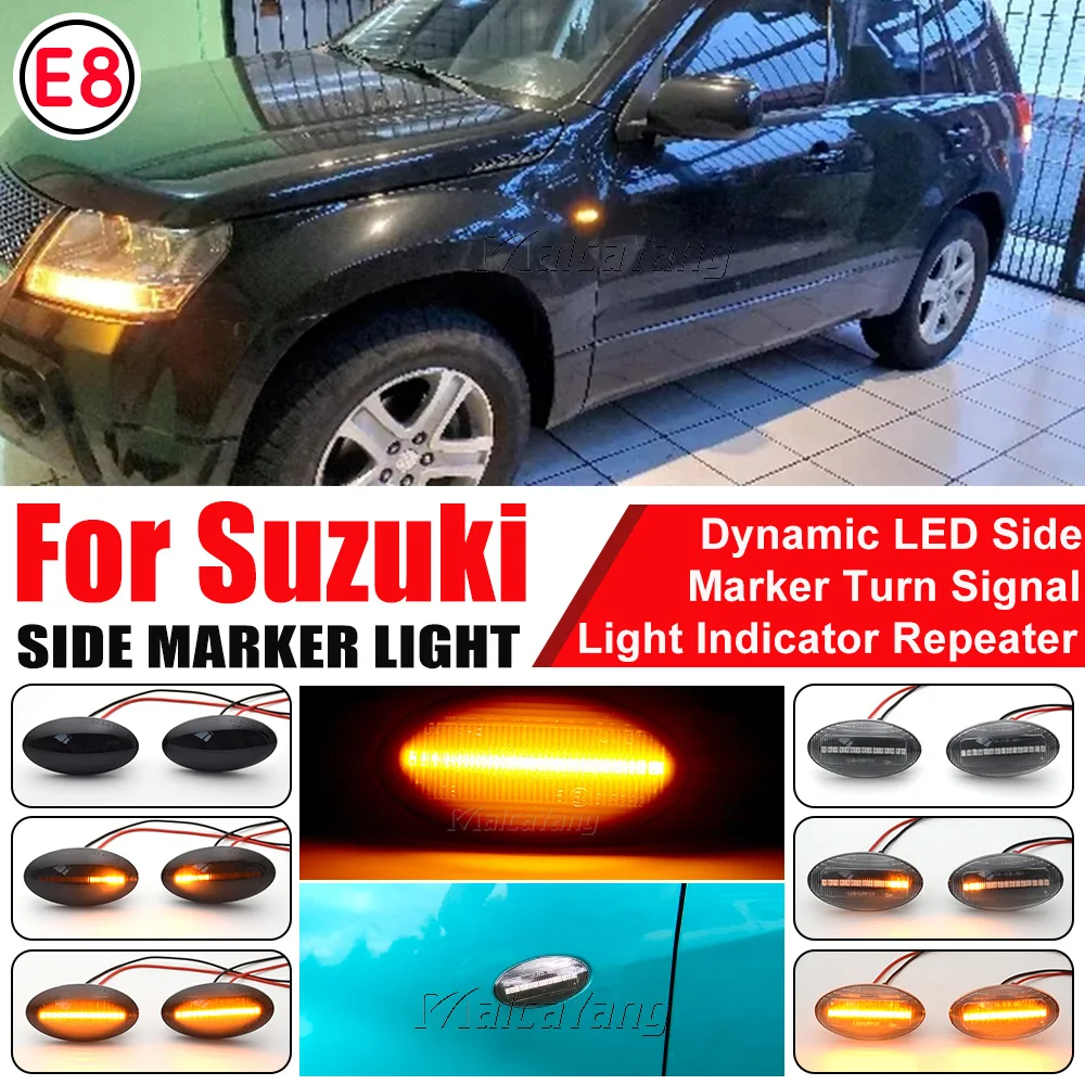 2 Pièces Clignotant Latéral Dynamique Clignotant Séquentiel Pour Suzuki Pour Swift Pour Jimmy Pour Vitara SX4 Pour Indicateur Alto Ambre Clignotant Indicateur Latéral(Dynamic Crystal 2 Pièces Clignotant Latéral Dynamique Clignotant Séquentiel Pour Suzuki Pour Swift Pour Jimmy Pour Vitara SX4 Pour Indicateur Alto Ambre Clignotant Indicateur Latéral(Dynamic Crystal