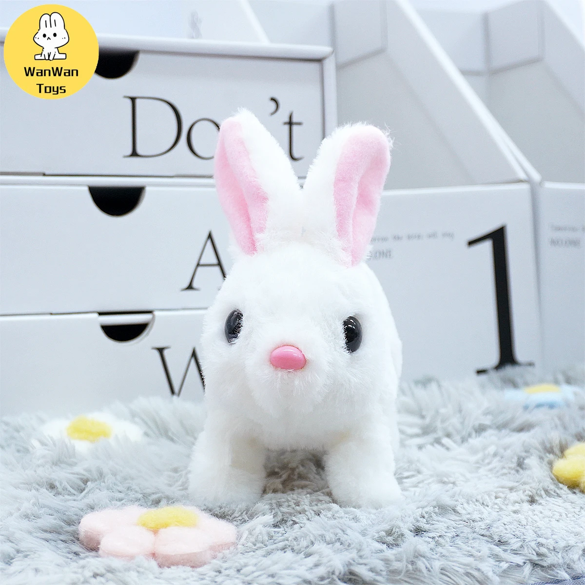 Children Puzzle Electronic Toys Electric Stuffed Rabbit Walk Bark Nod Birthday Parties Holiday Gifts Room Decoration