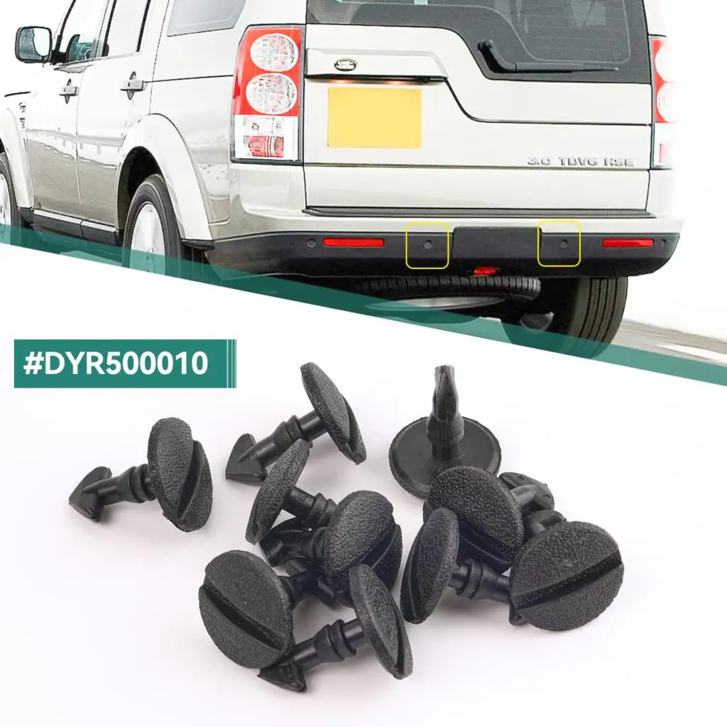 10Pcs Auto Clip Rear Bumper Tow Bar Hook Cover Clips Trim for Land Rover Freelander 2 Discovery 3/4 Range Rover Sport DYR500010