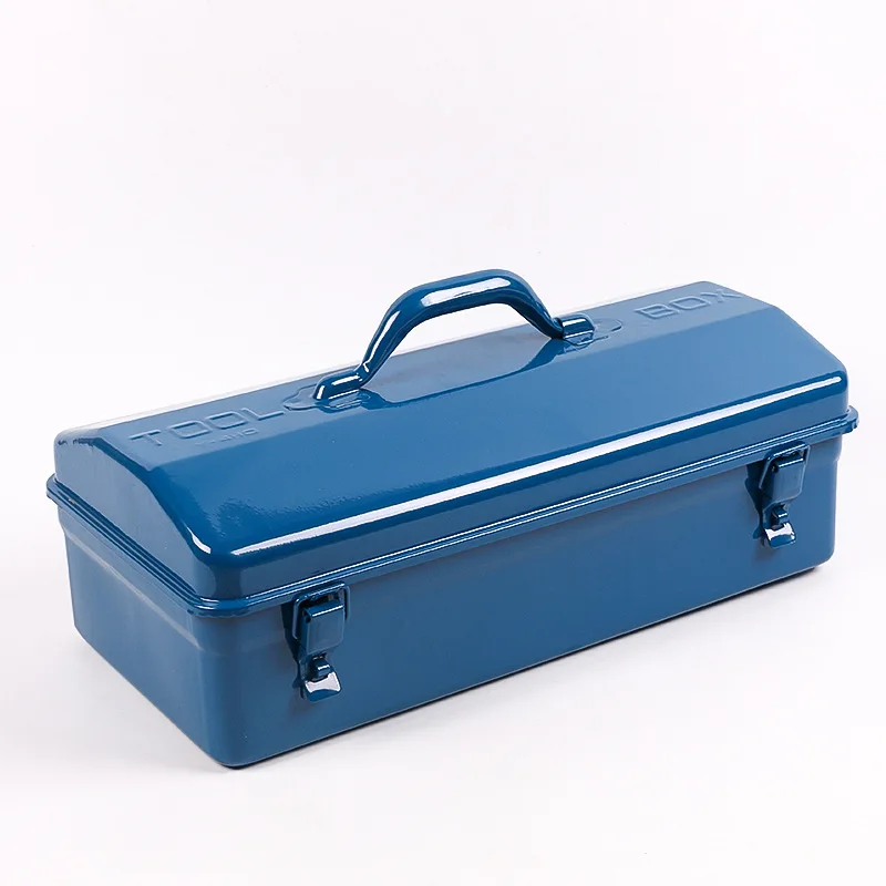 Hardware Metal Toolbox Thickened Household Box Iron Hardware Toolbox Iron Integrated Stretching Maintenance Toolbox Professional