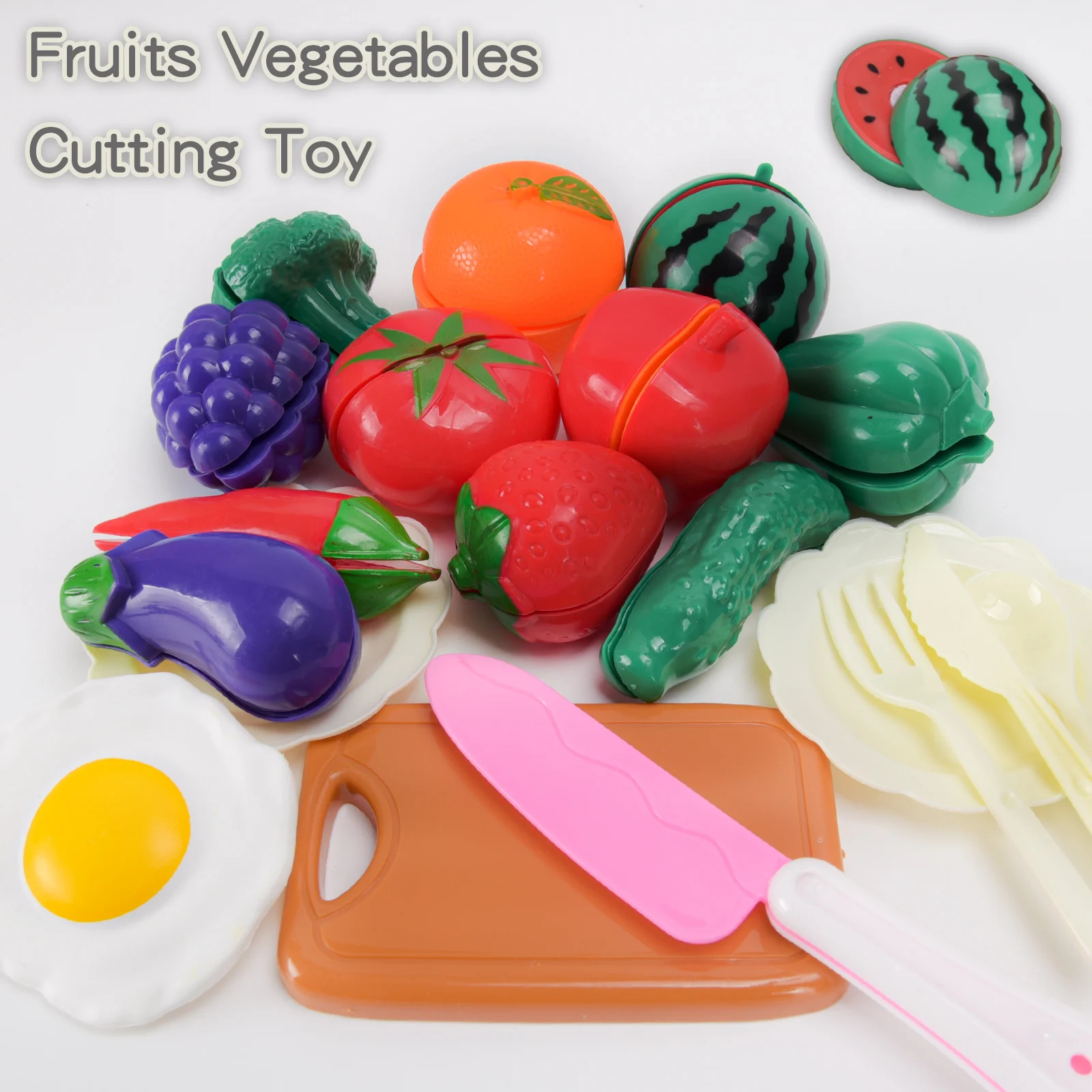 Kitchen Food Set, Fruit And Vegetable Cutting And Shredding   Children's Simulated Toys