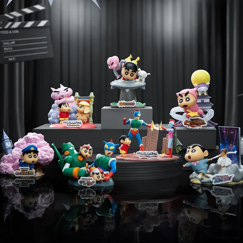 

52toys Crayon Shinchan Big Movie Moments Blind Box Toy Display Birthday Gift Trendy Collectible Figure Cartoon Character Toy