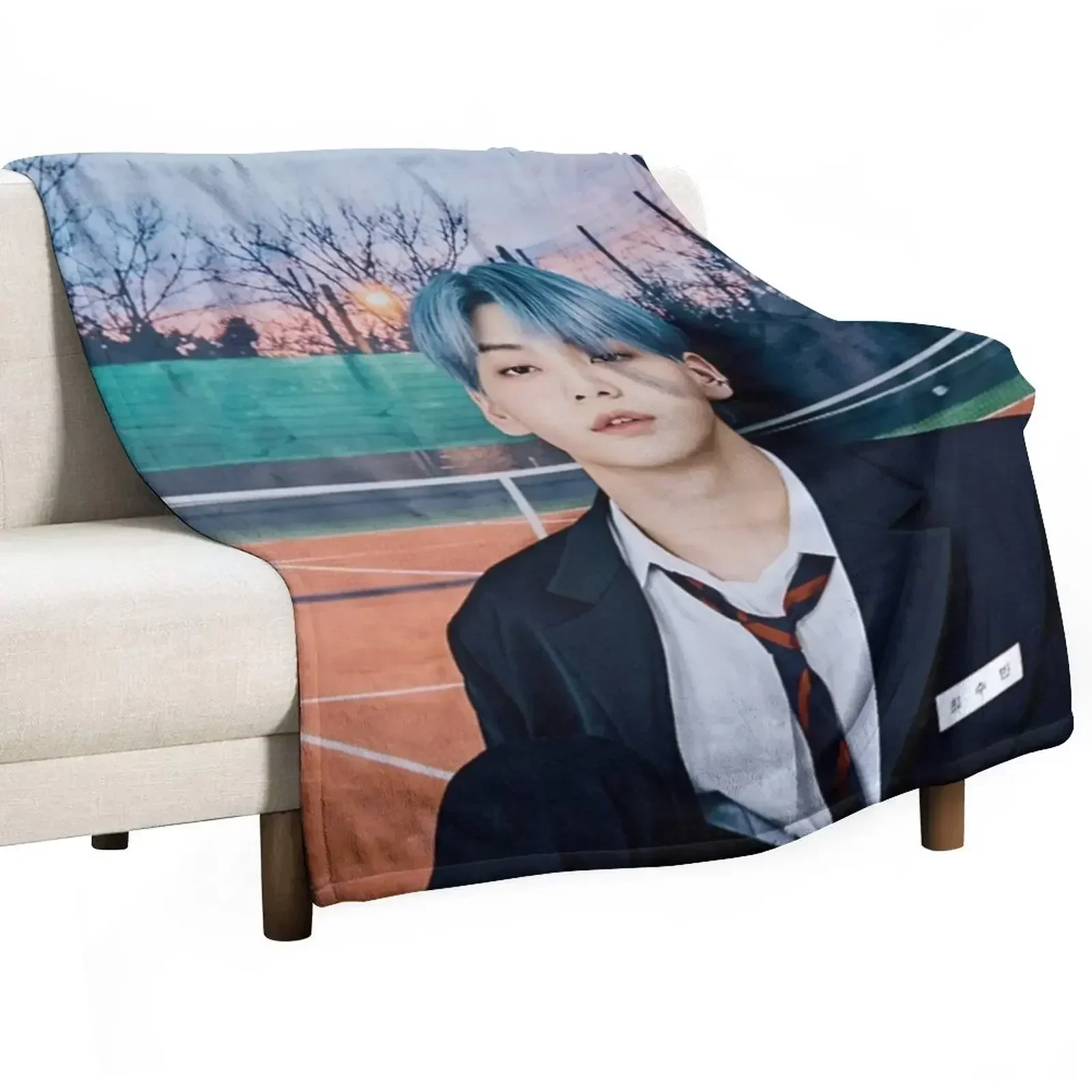 soobin Throw Blanket Polar Soft Beds Moving Blankets