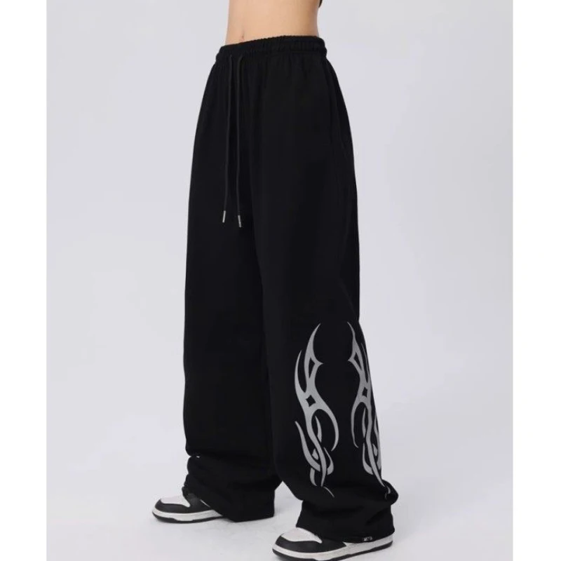 Wide Pants Joggers Printed Popular Harajuku Fashion Gym Woman Clothes Rock Women's Cargo Pants Street Style Slacks Hip Hop Y2k
