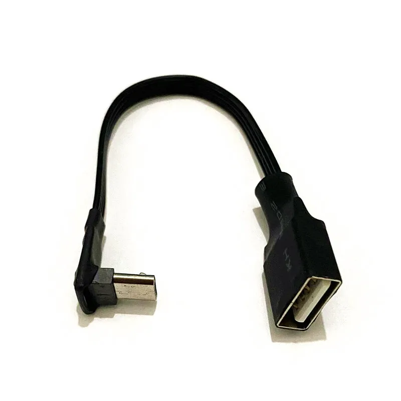 Micro usb otg cable Soft silicone Micro USB male elbow to usb2.0 female OTG cable to connect car U disk 0.1m/0.2m