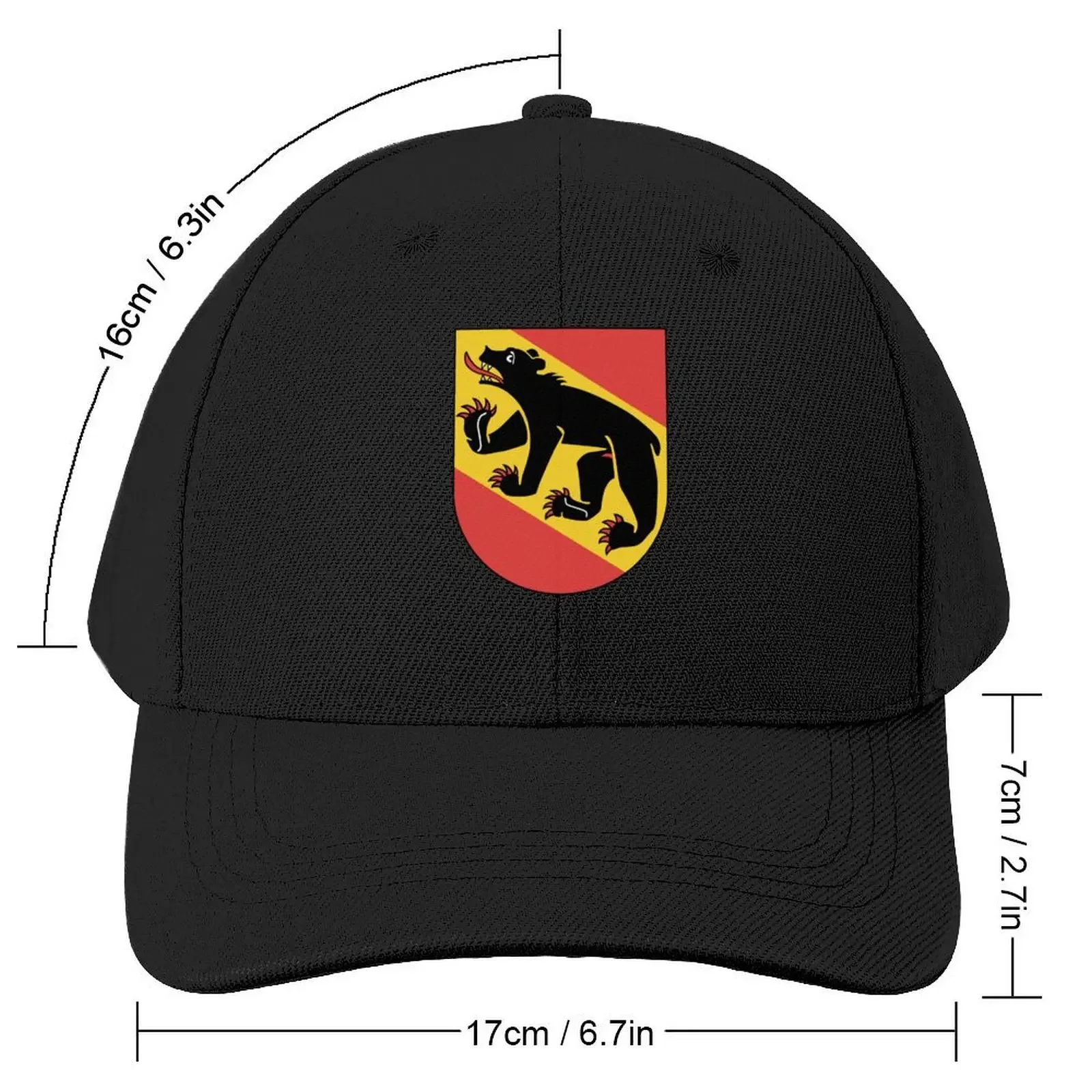 Coat of Arms of Bern, Switzerland Baseball Cap Trucker Cap Hat Luxury Brand Men Caps Women's