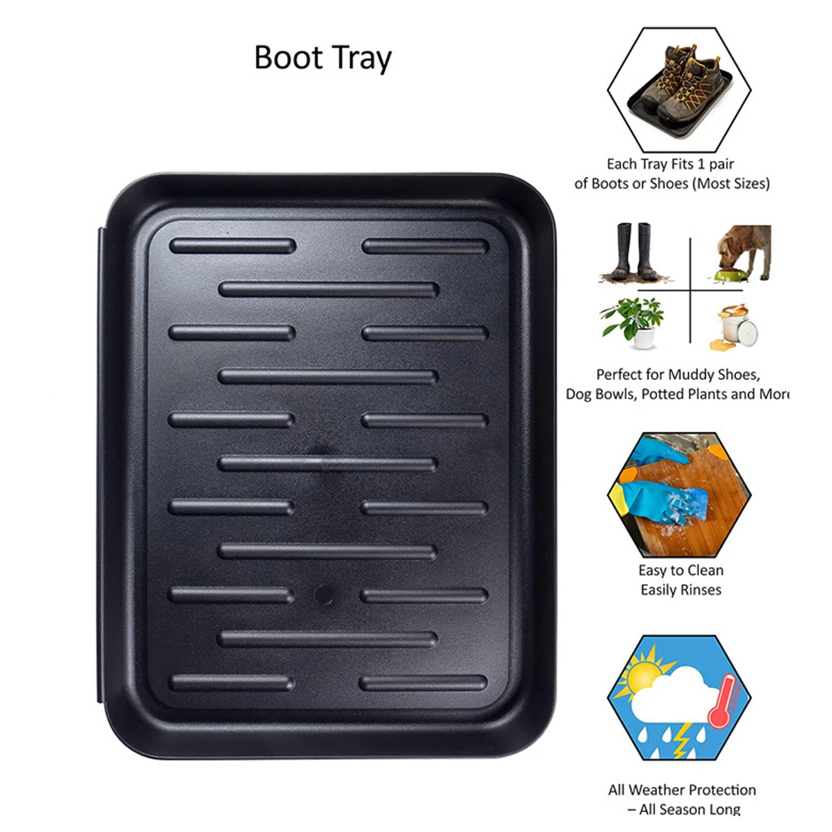 

Boot Tray-shoe Insole-dog Food Mat-garden Tool Tray-indoor And Outdoor Multi-function-protected Floor Home Supplies