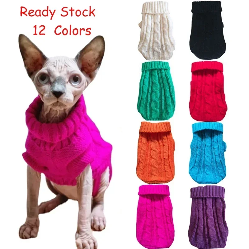 Dog Winter Clothes Knitted Pet Clothes For Small Medium Dogs Chihuahua Puppy Pet Sweater Yorkshire Pure Dog Sweater Ropa Perro