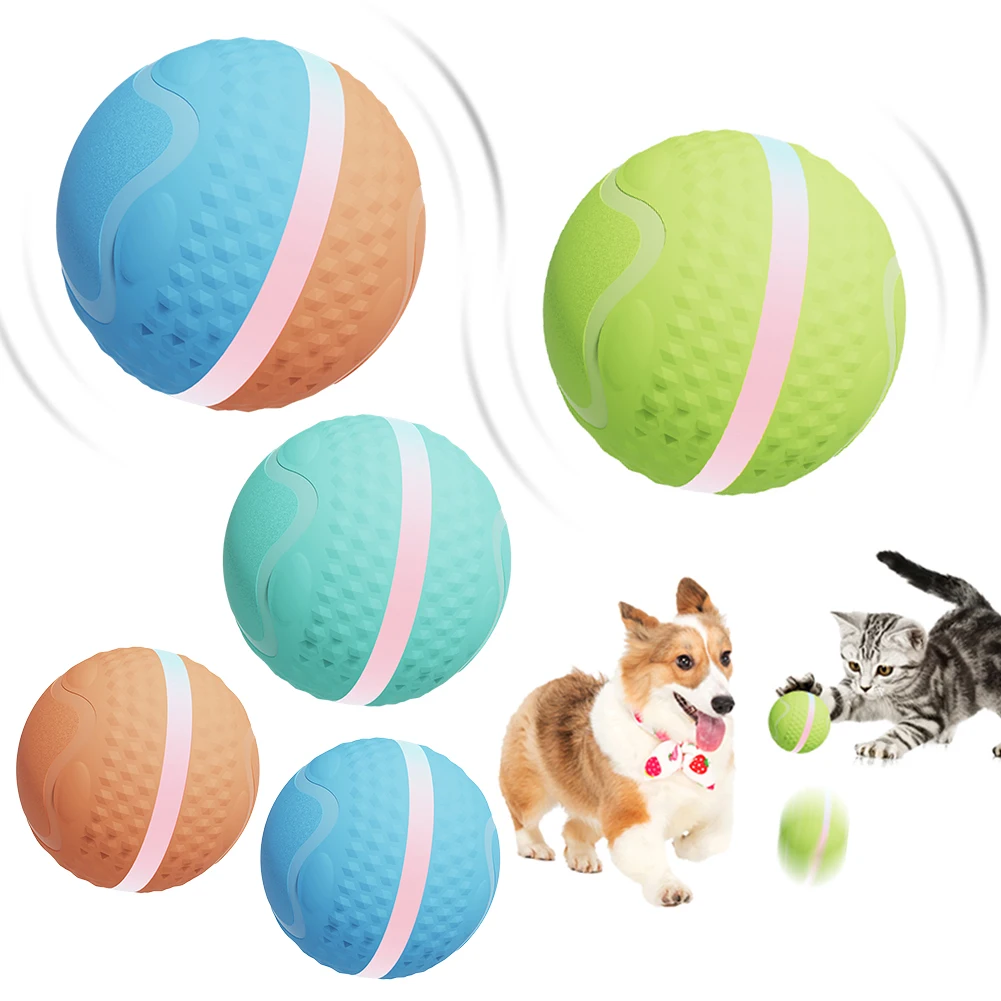 Smart Electric Ball Toy USB Rechargeable Automatic Teasing Dogs Artifact Intelligent Pet Cat Self-moving Toy Dog Pet Accessories