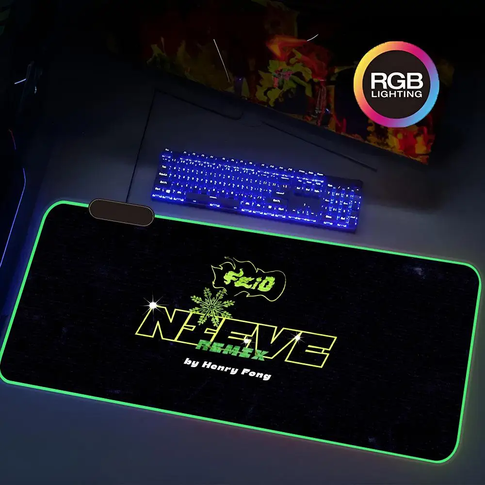 Feid Nitro Jam F-Ferxxos desk accessories office Mouse Pad Rgb Gaming Mouse Pad Keyboard Mat Extra Large Computer Desk Mat Sound