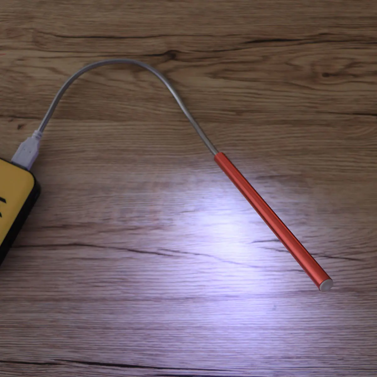 

USB 10 LED Metal Night Lamp Red Flexible Gooseneck Reading Light Eye Protection USB Powered LED Light for Laptop Pc Camping