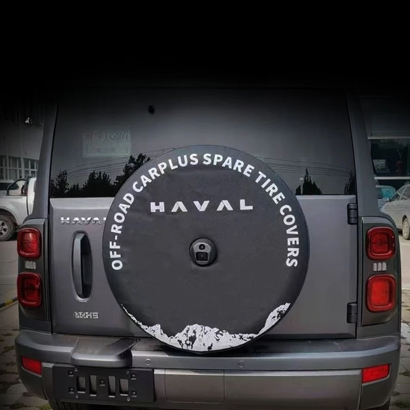 

For GWM New Haval H9 2024 2025 Leather Spare Wheel Cover Case Bag Tires Protective Bag Black Accessorier