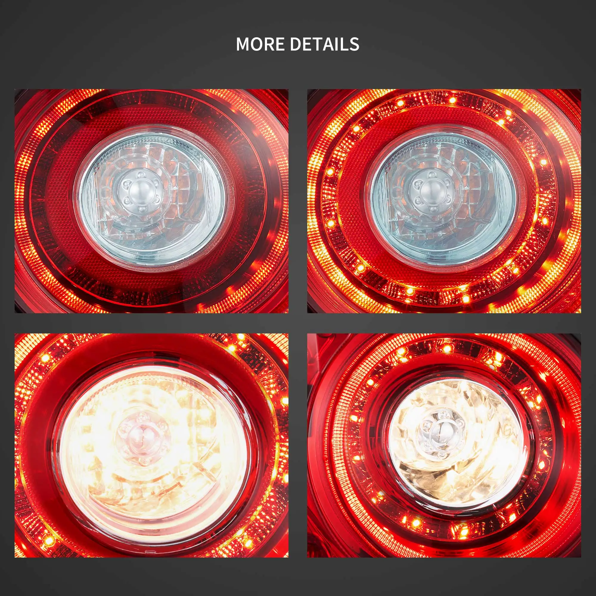 VLAND LED Tail Lights For GT-R R35 2008-2023 Rear Lamps w/Sequential Turn Signal Upgrade
