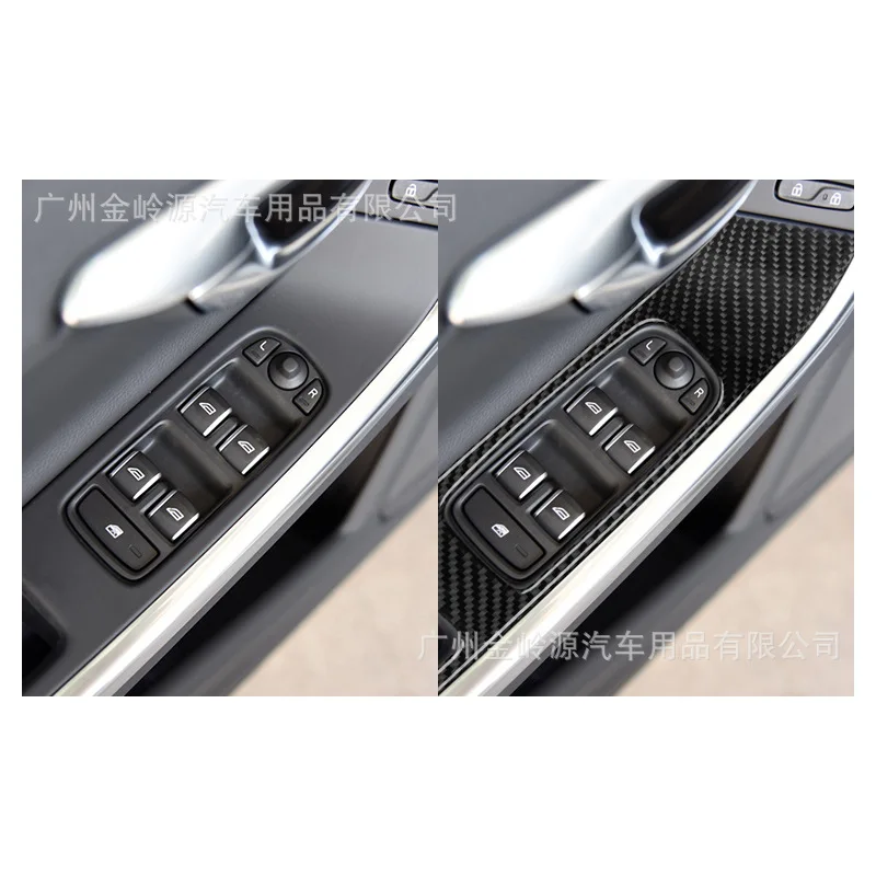 

Suitable for Volvo S60 V60 Carbon Fiber Lifting Window Panel Decorative Stickers Car Interior Modification Accessories