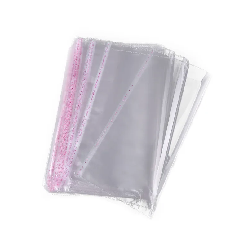 50Pcs/lot Transparent Self-adhesive Packaging Bag CD DVD Box Storage Opp Bag