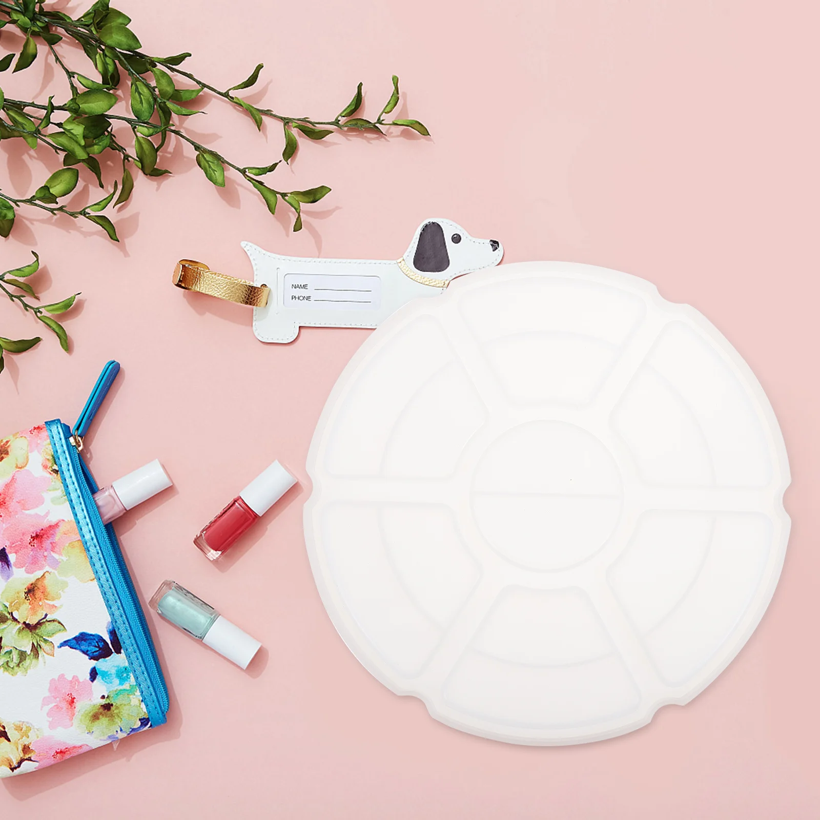 

Silicone Color Mixing Board Making Tool Diy Resin Craft Mold Paint Tray Box Pigment Palette Casting Mold Jewelry Making